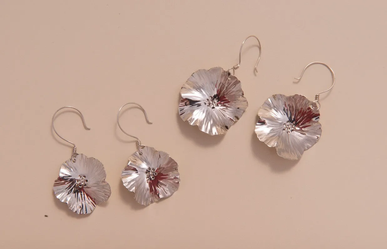 Sterling Silver Pear Blossom Earrings