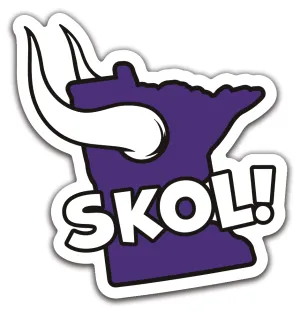 Sticker - Minnesota Skol! Purple Pride