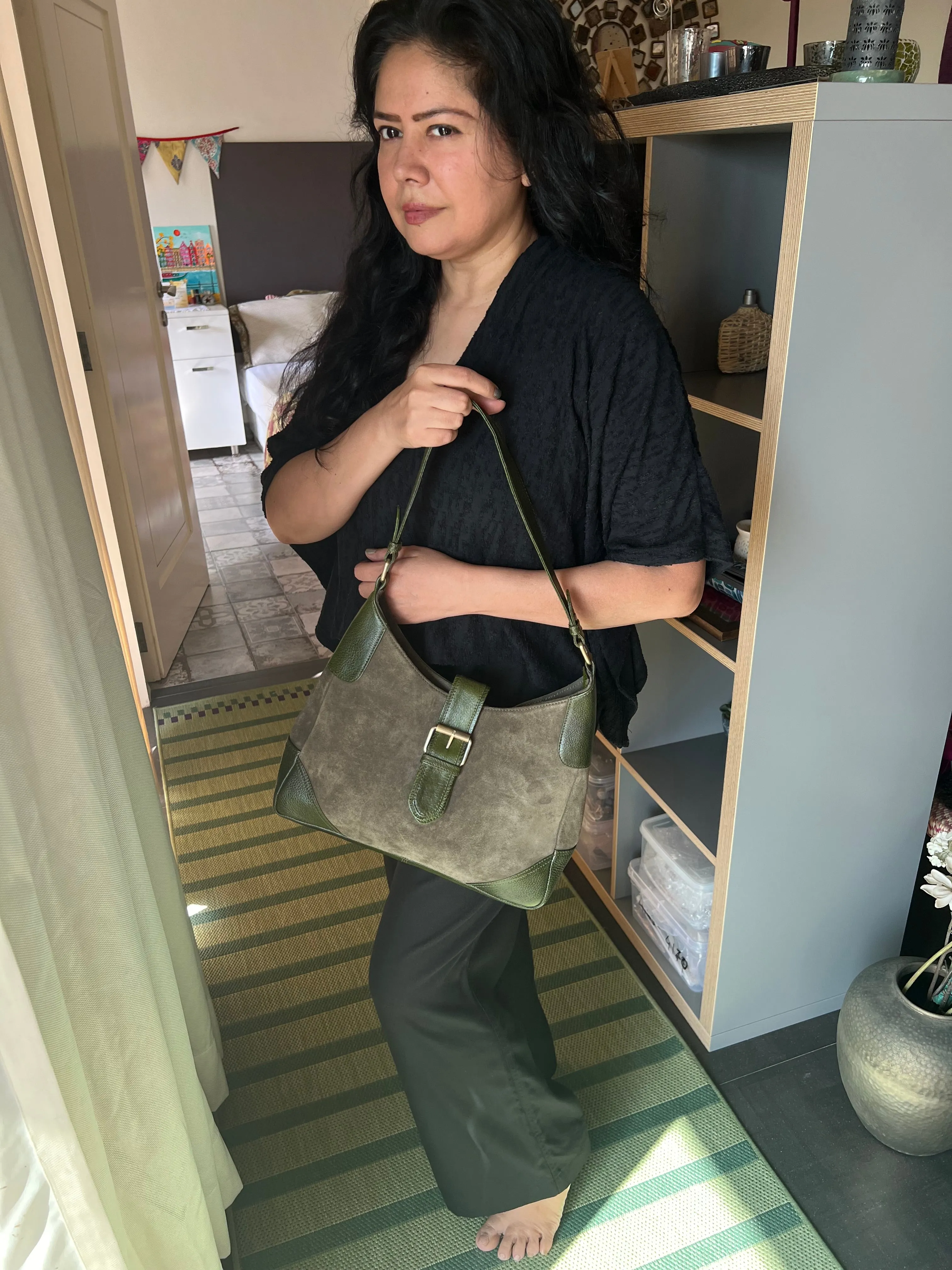 Suede Leather Bag