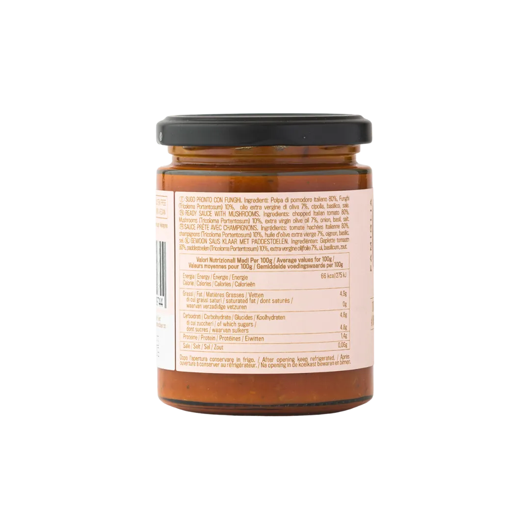 Sugo AI Funghi  - Ready Sauce With Mushrooms 6 x 270g