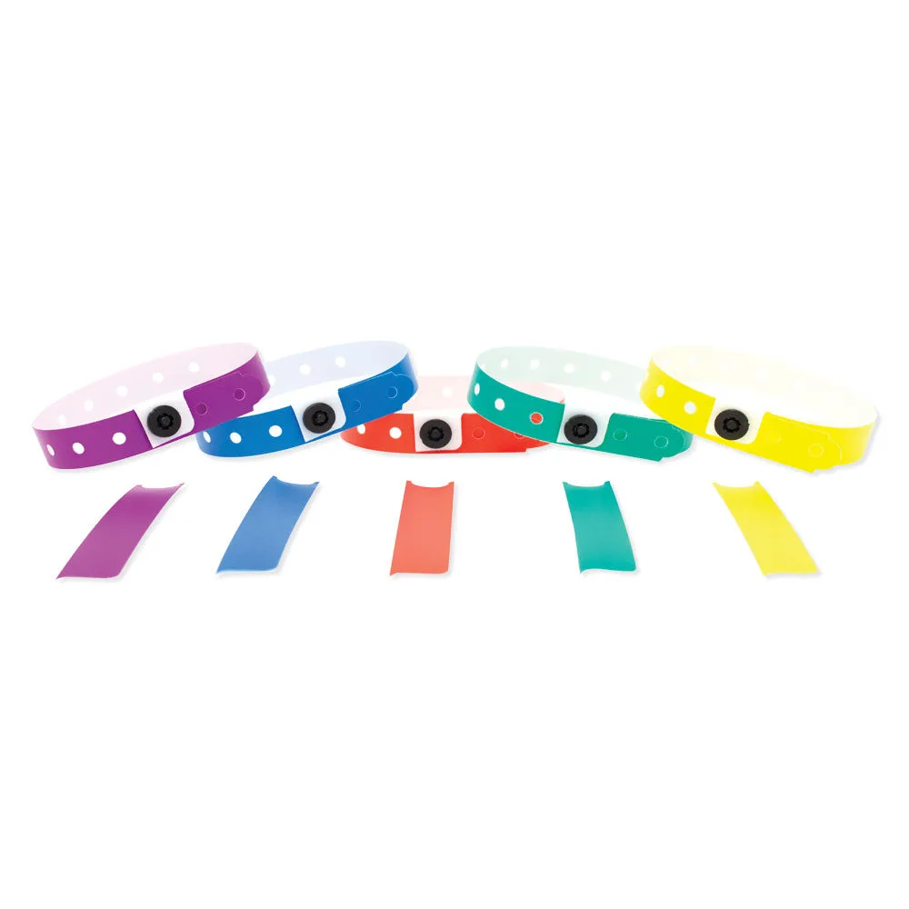 SuperBand® Plastic Wristbands 1/2" Variety Packs (500/Box)