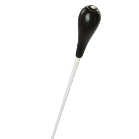 TAKT Baton 15" - White Stick with Ebony Handle and Parisian Eye