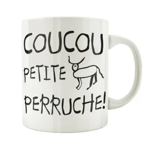 Tasse Mug Polymere Incassable 340ML Fun - Coucou petite perruche !