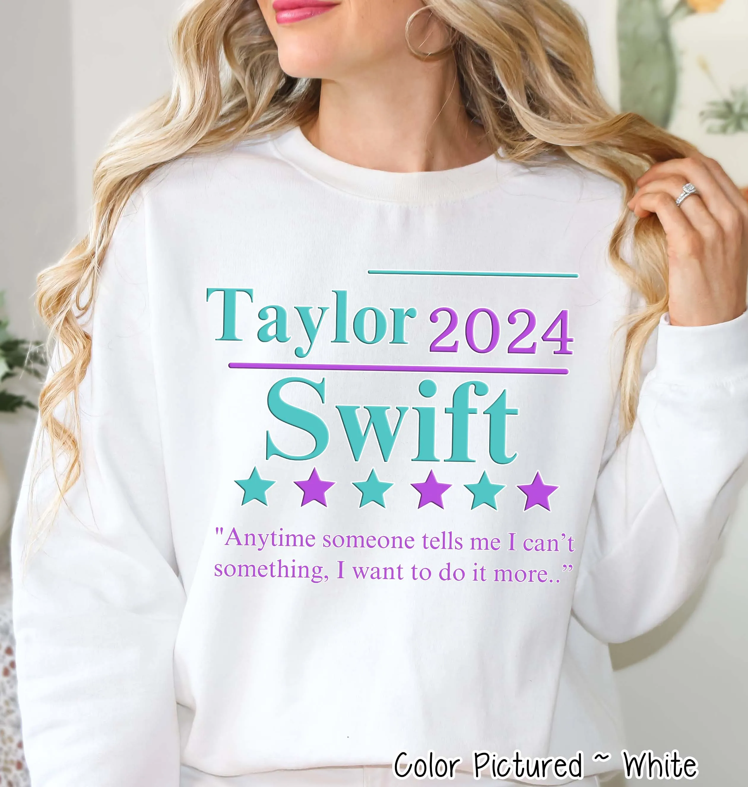 Taylor 2024 for President Funny Political Tee or Sweatshirt