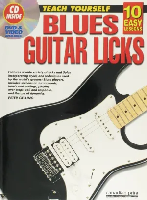 Teach Yourself, Blues Guitar Licks, (Book & CD)