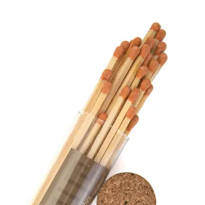 Terra Cotta Color Tipped Hearth Matches (Brown Label)