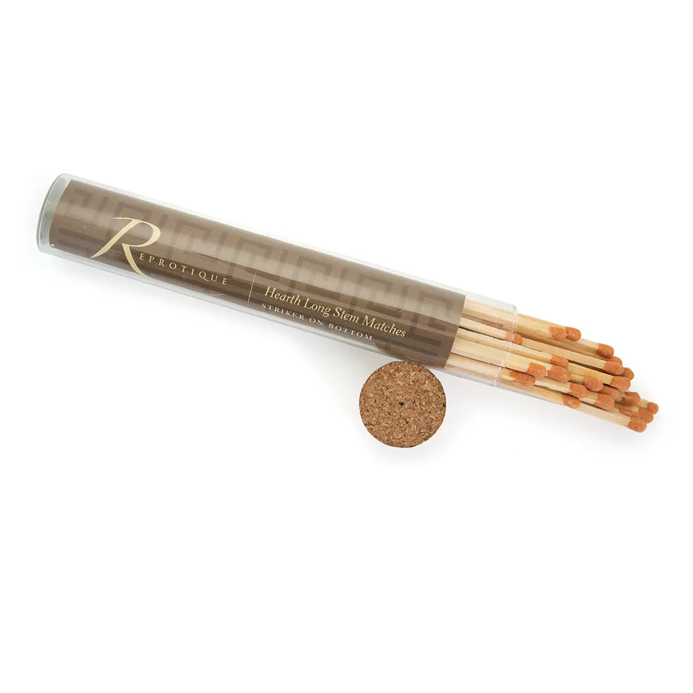 Terra Cotta Color Tipped Hearth Matches (Brown Label)