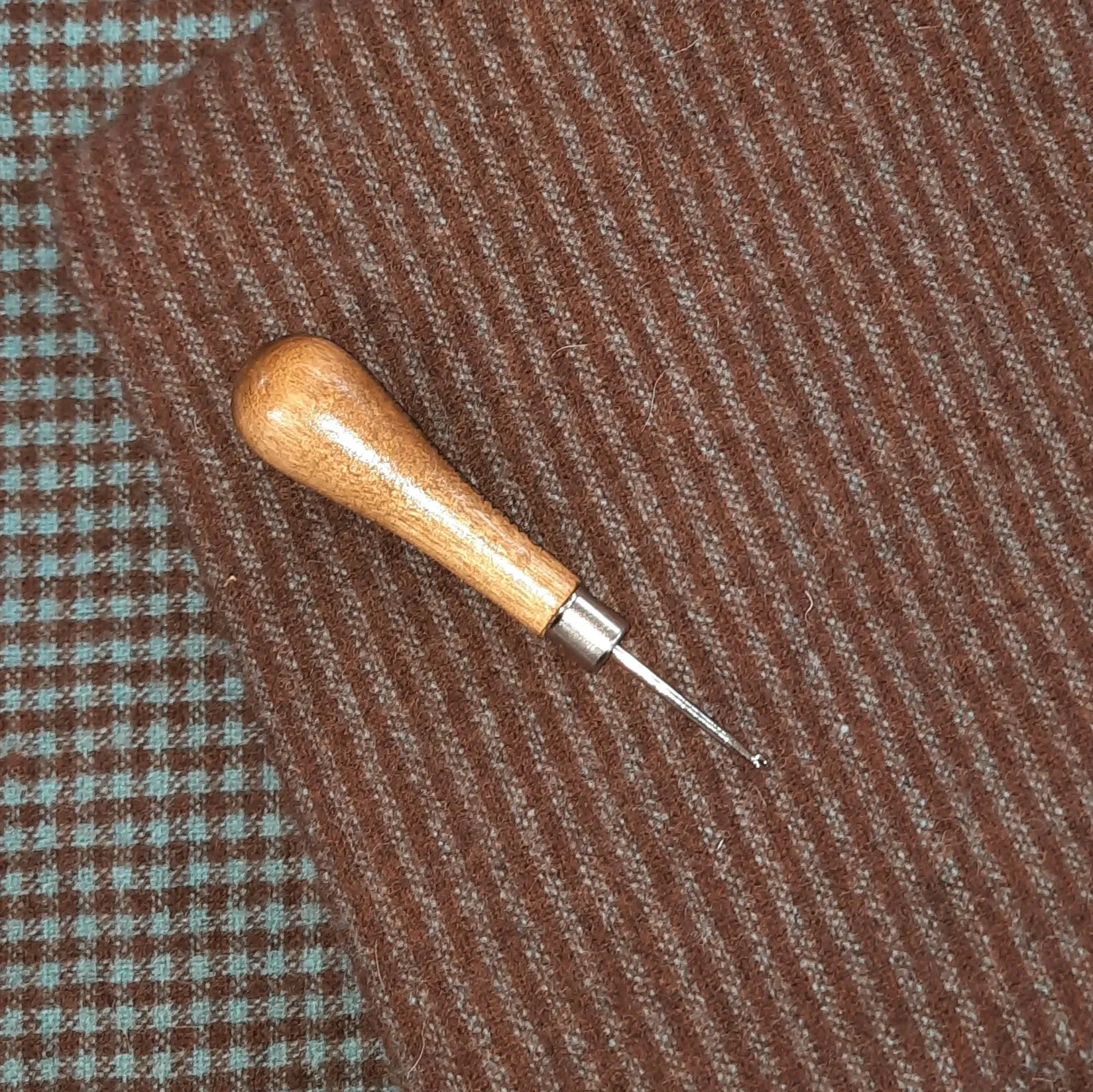 Textured Wool Fabric  "Country Stripe"