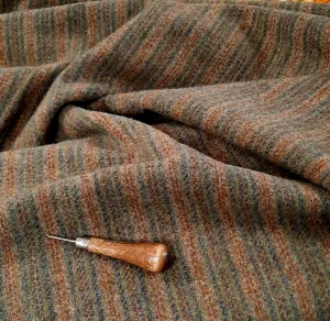 Textured Wool Fabric "The Rusty Olive"