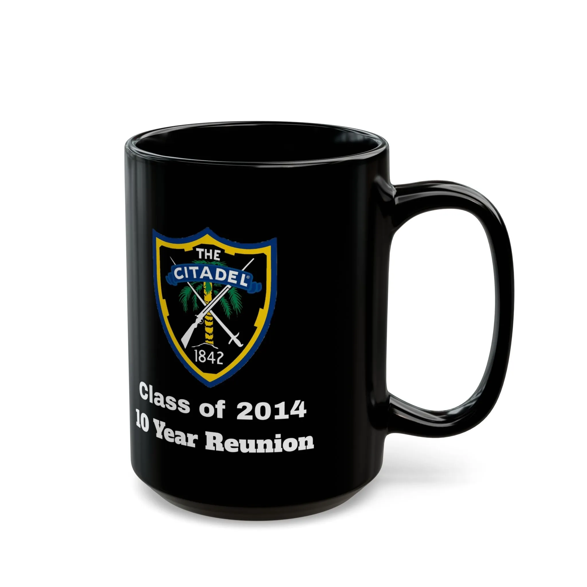 The Citadel, Citadel Shield, Class of 2014 10 Year Reunion, 11/15 Oz Black Mug