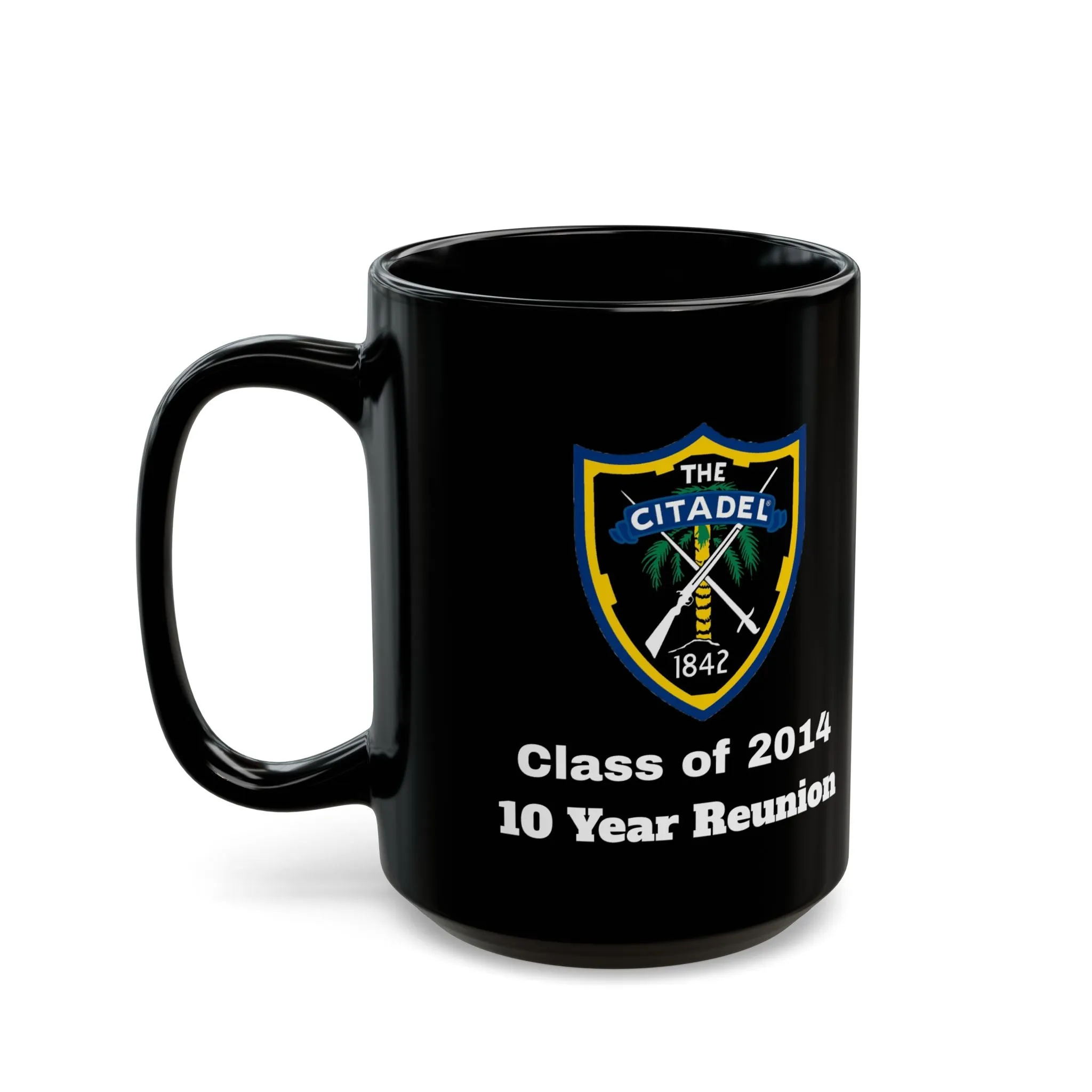 The Citadel, Citadel Shield, Class of 2014 10 Year Reunion, 11/15 Oz Black Mug