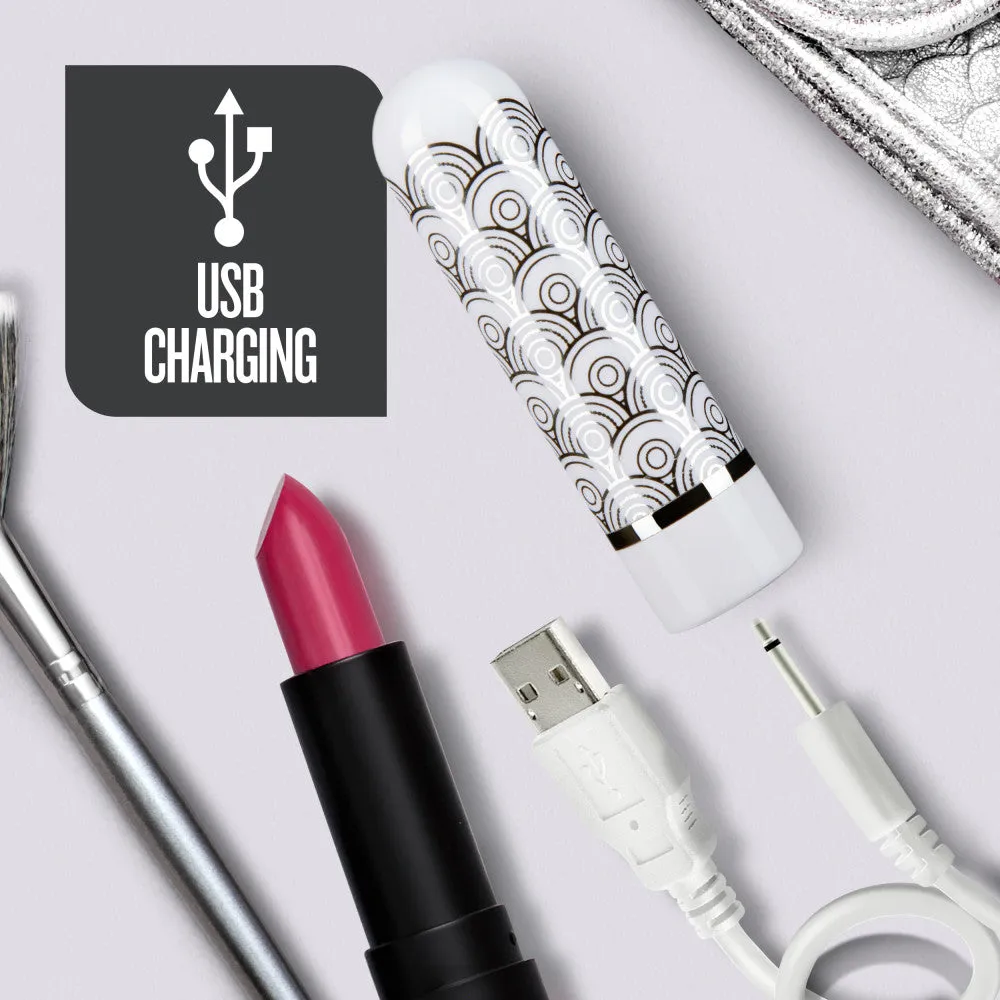 The Collection - Glitzy Halo - Rechargeable Bullet - Silver
