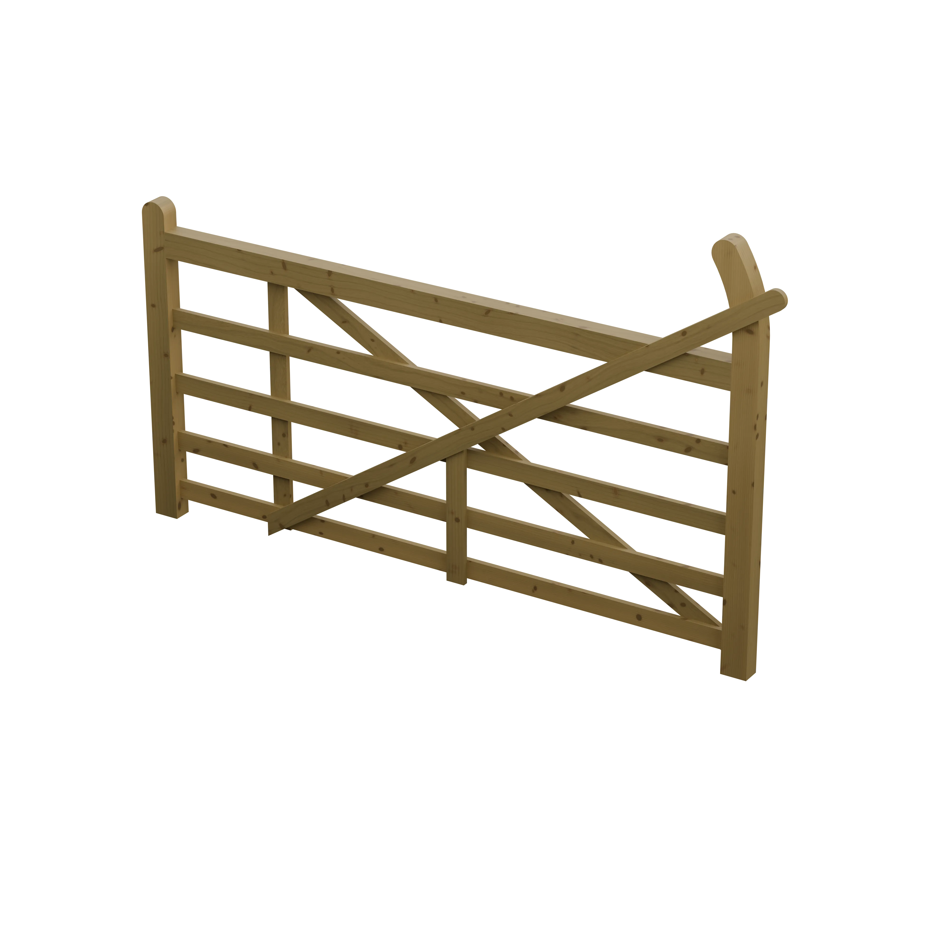 The Exbourne Curved Heel Planed Gate