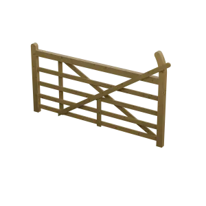 The Exbourne Curved Heel Planed Gate
