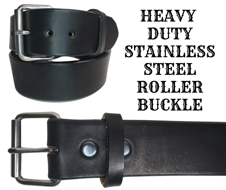 The "Yuma" 2" Heavy/Extra Wide Leather Belt