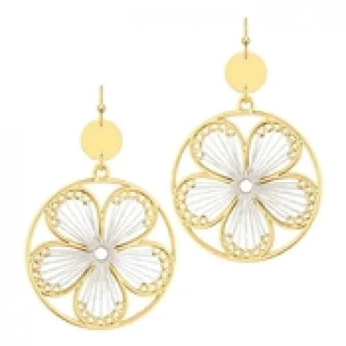 Threaded Flower Earring