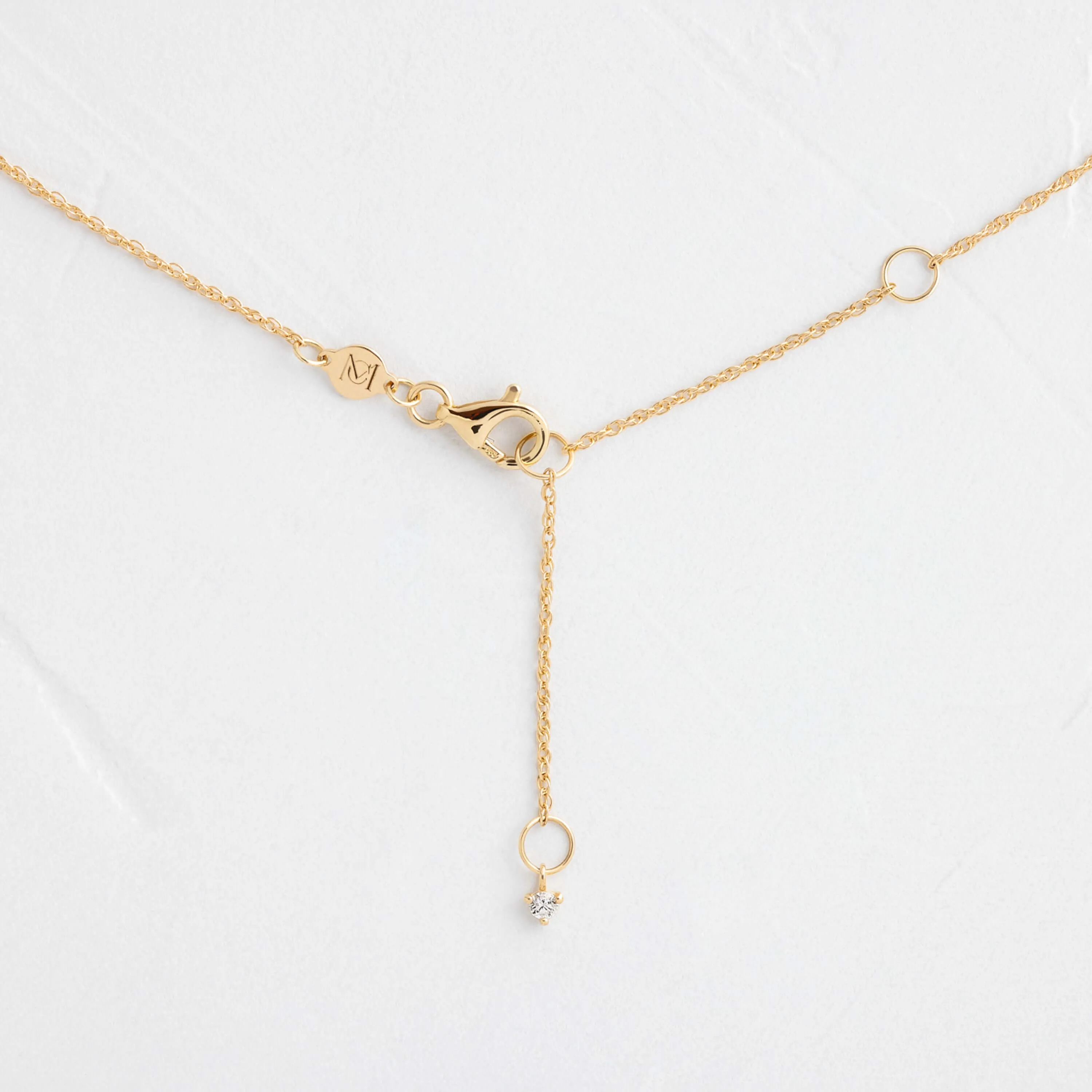 Threaded Necklace with Halo