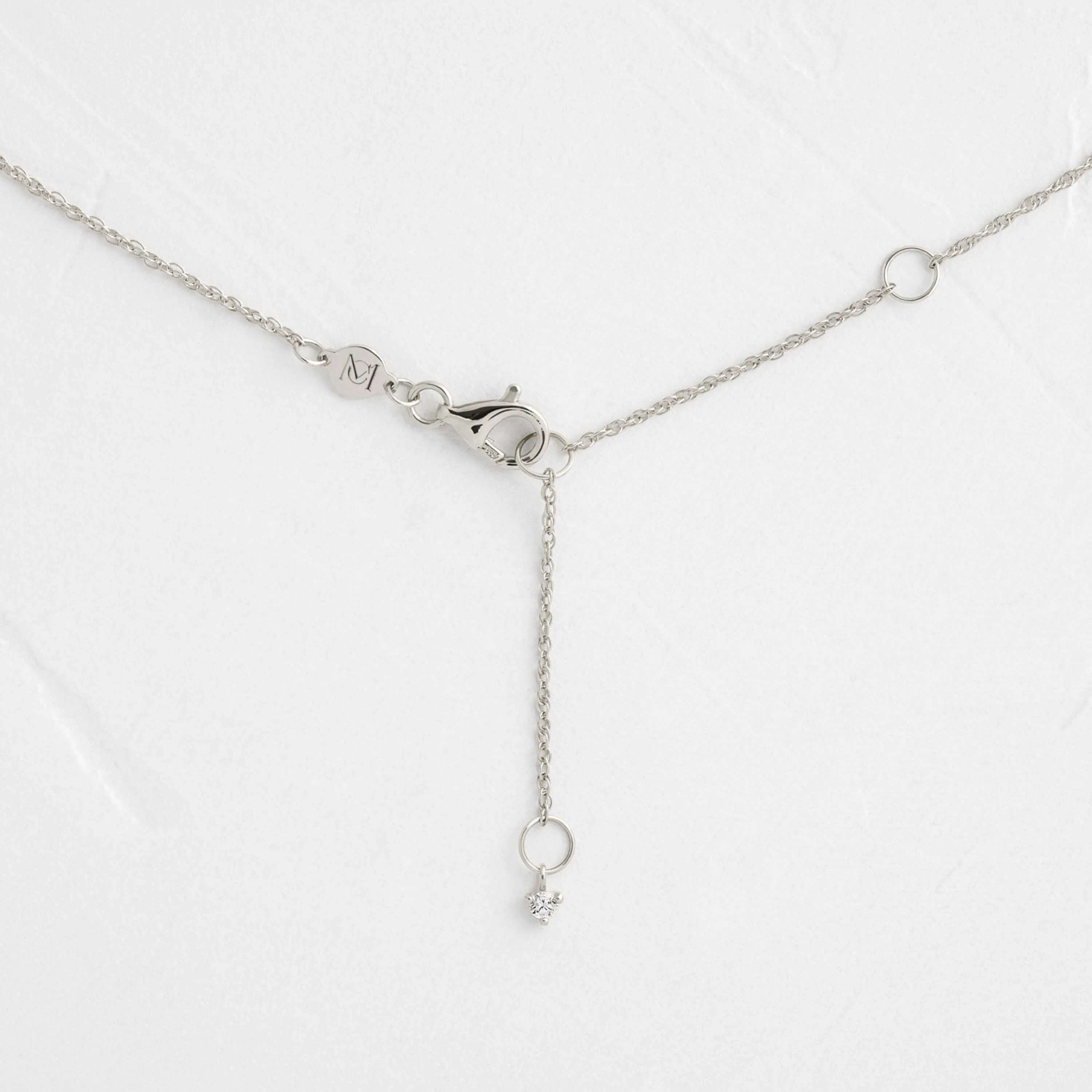 Threaded Necklace with Halo