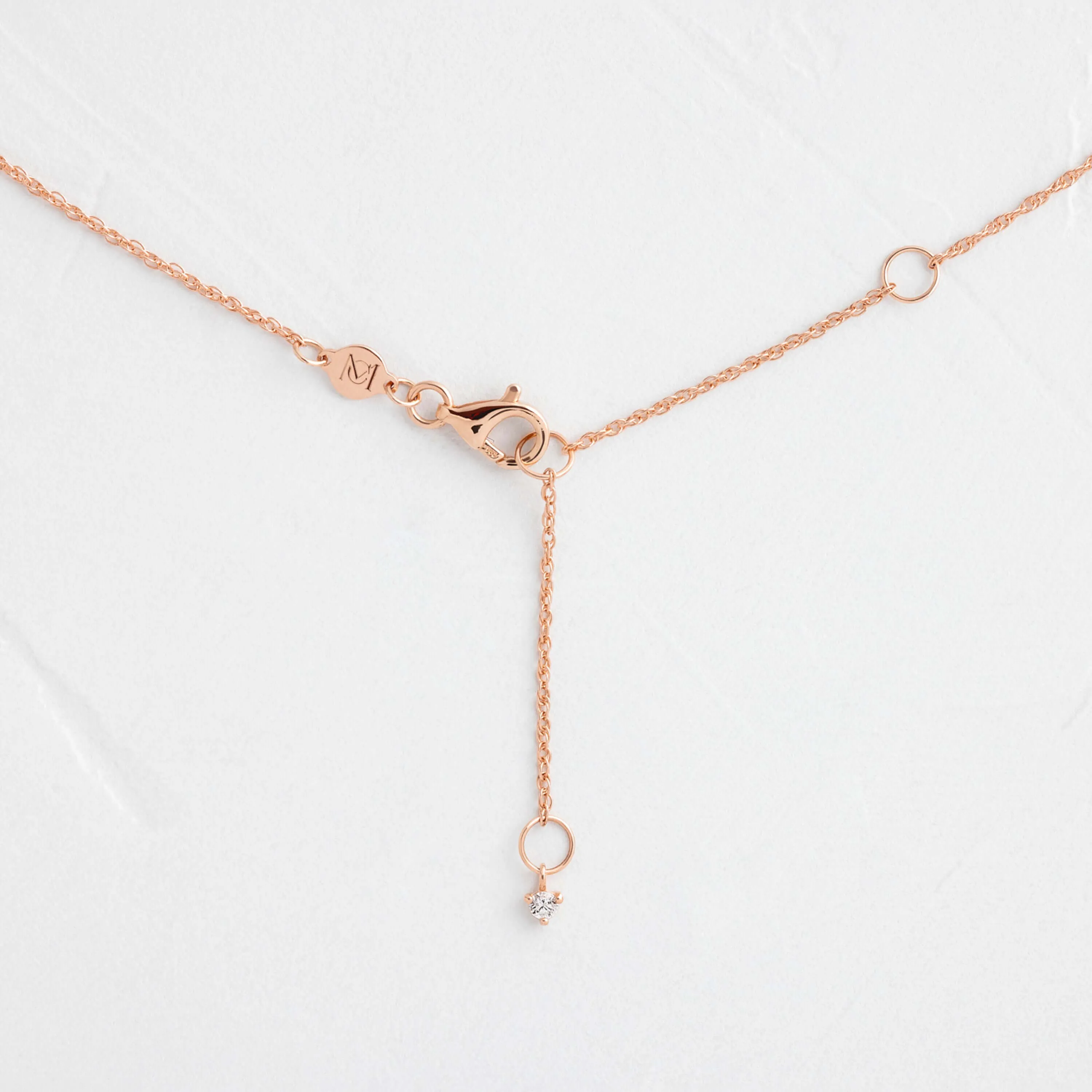Threaded Necklace with Halo