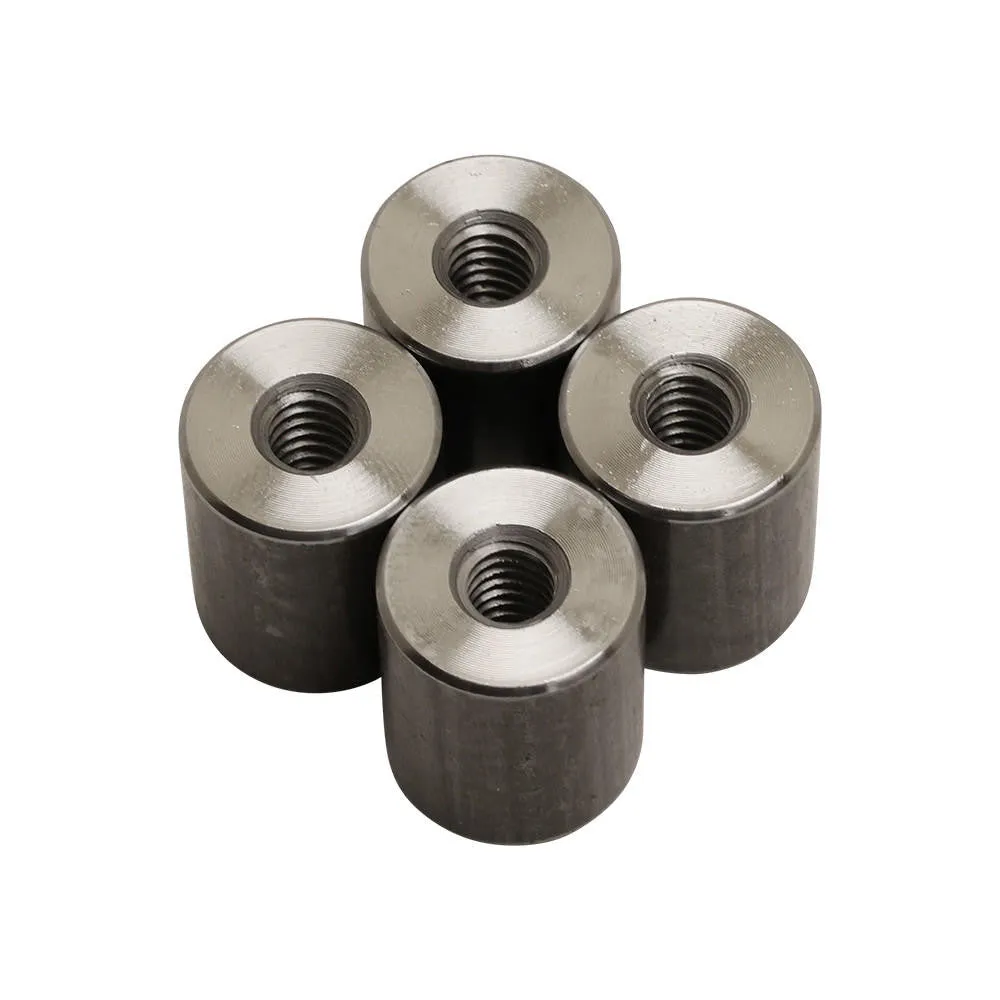 Threaded Steel Bungs 1/4-20 Thread 3/4" Long - 4 Pack