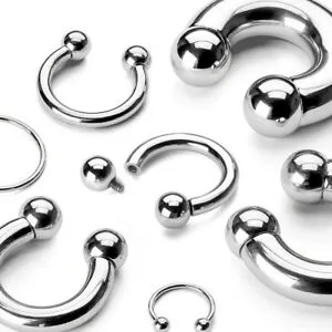 Titanium circular barbell - 16g - 12g