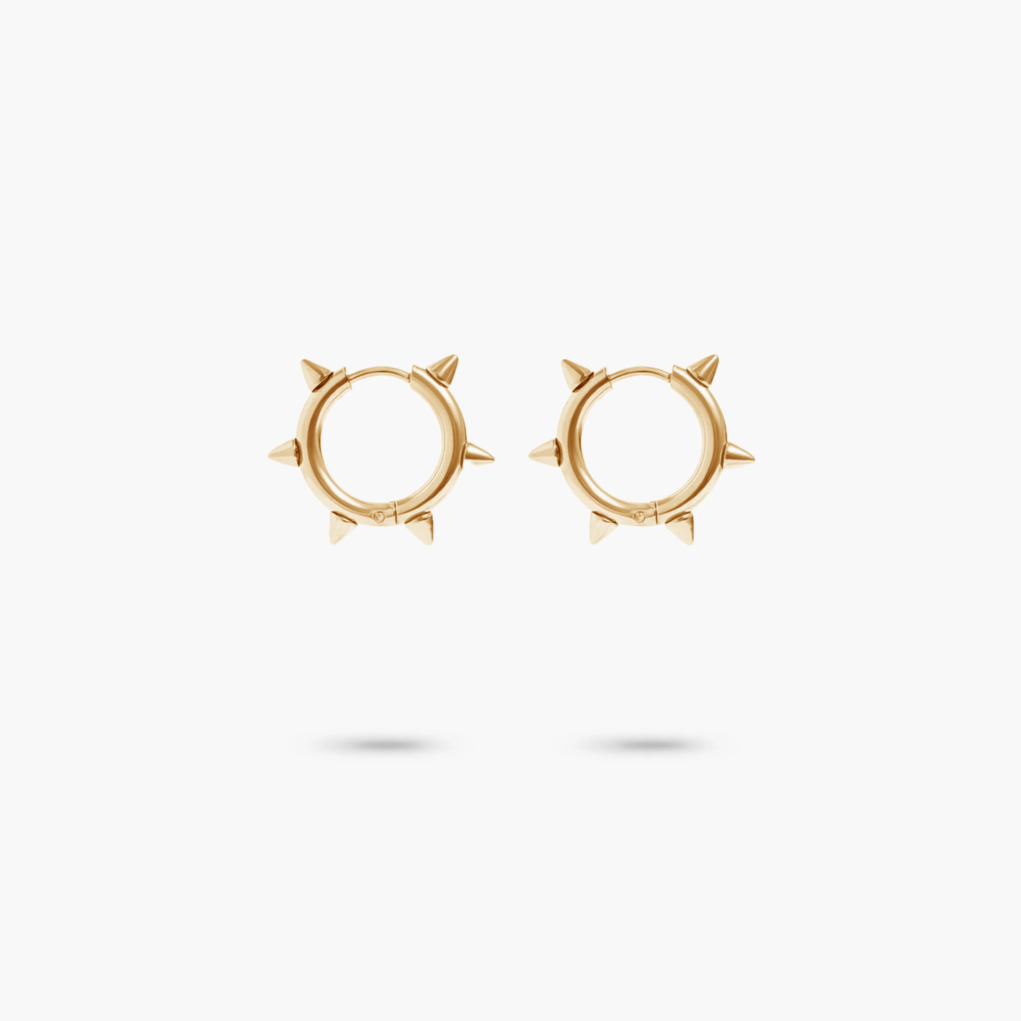 Titanium Spiky Huggie Earrings
