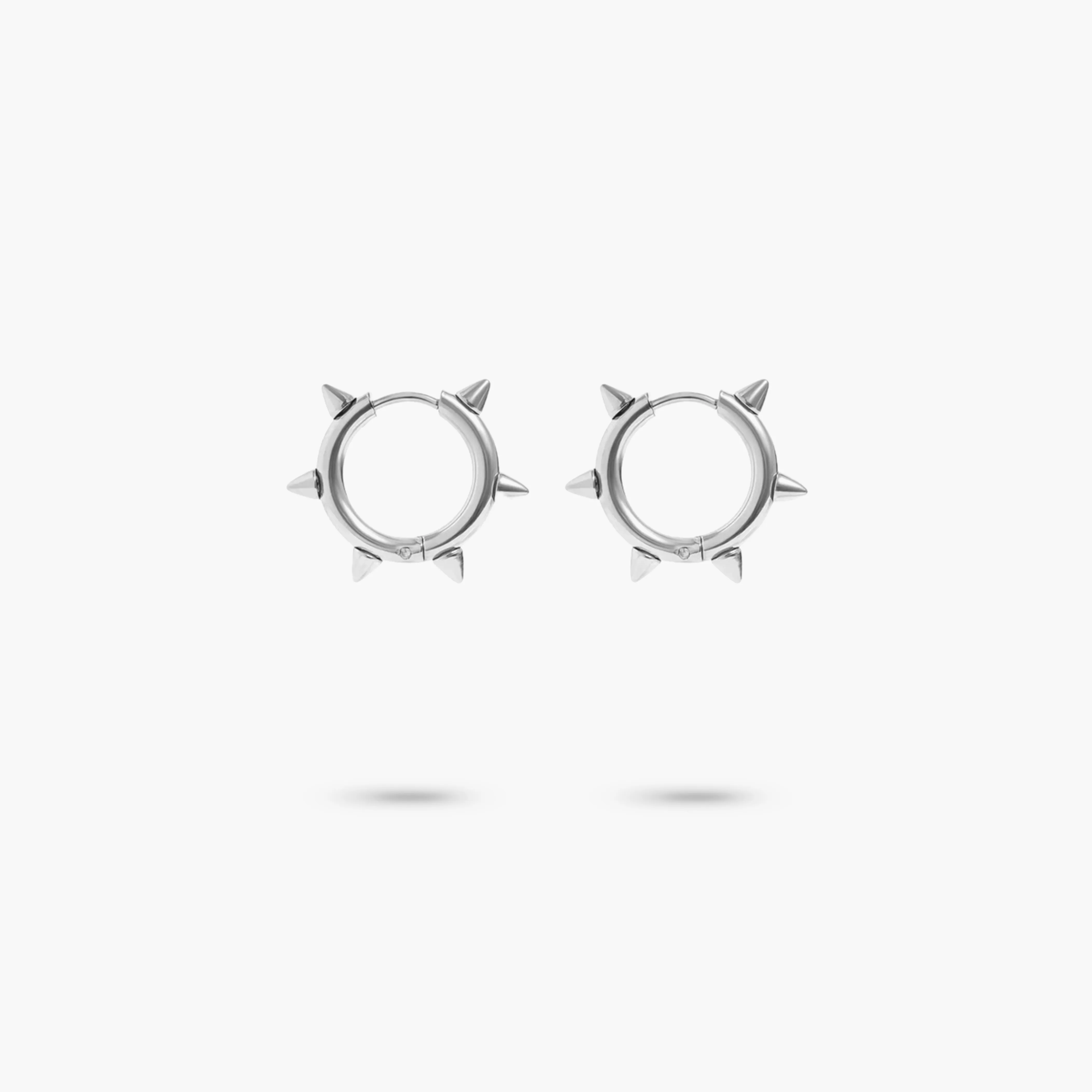 Titanium Spiky Huggie Earrings