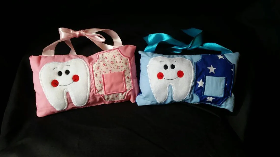 Tooth Fairy Pillow For Girls and For Boys -- Handmade with Love in the UK ❤️