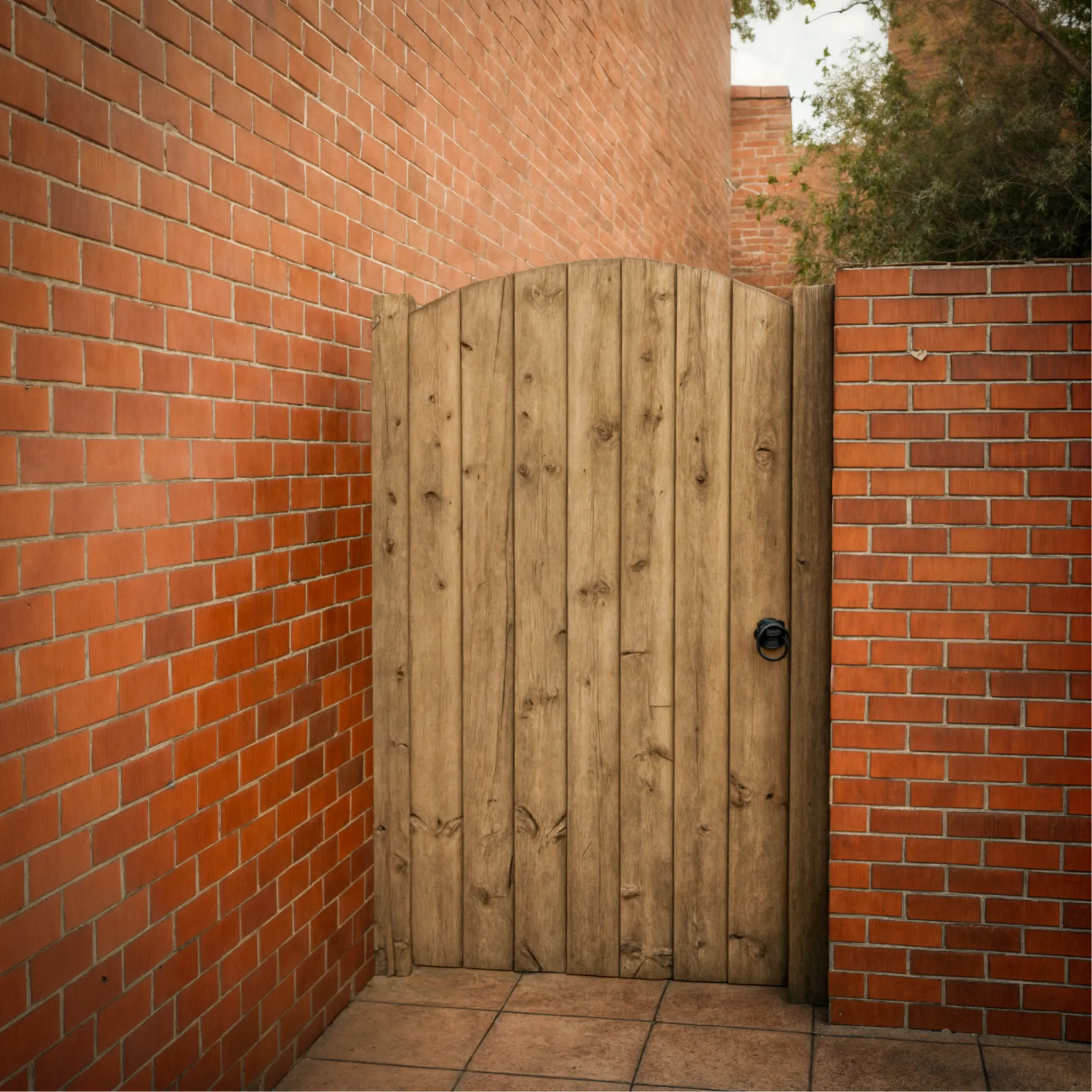 Topsham Curved Featheredge Side Gate (0.9m High)