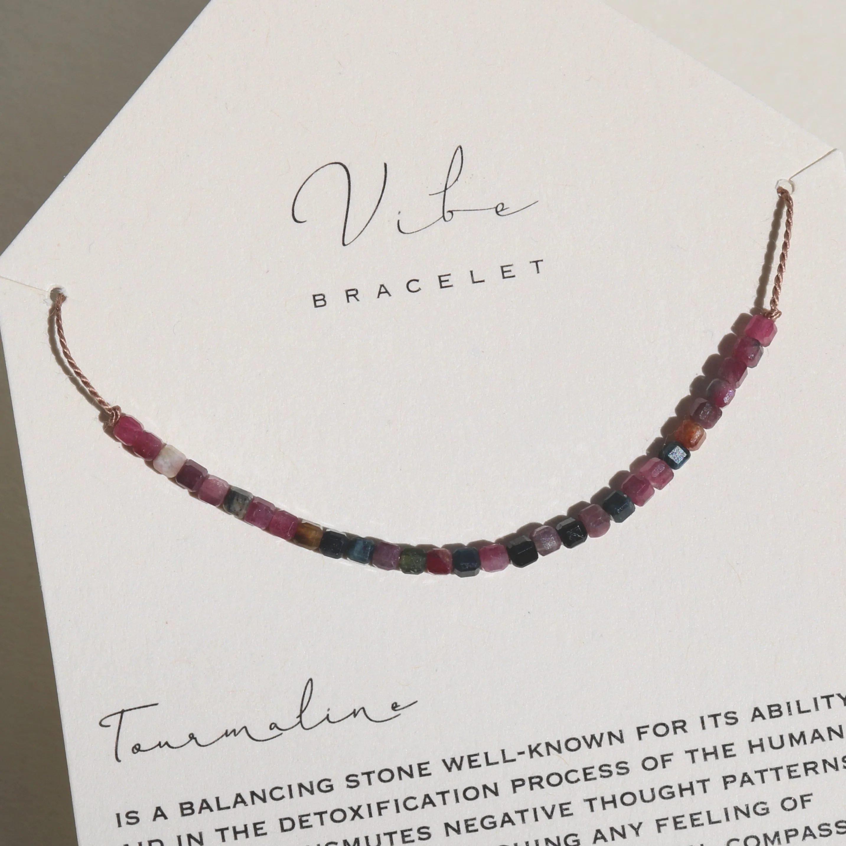 TOURMALINE CUBES BRACELET