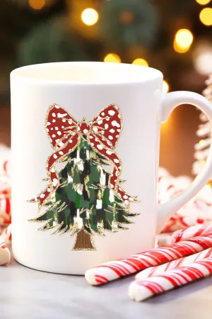 Traditional Glitzy Christmas Tree Ceramic Mug