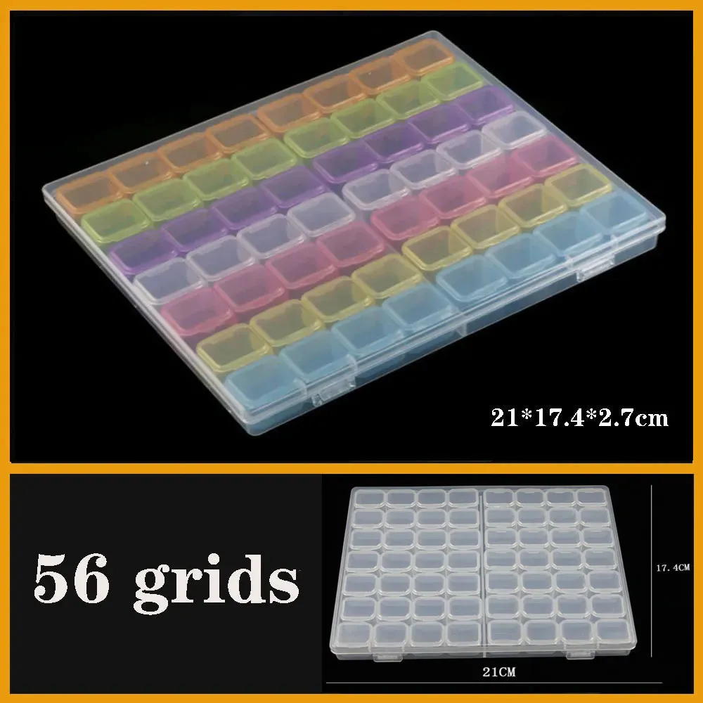Transparent Plastic storage box Screw fishing tablets craft Compartment Case