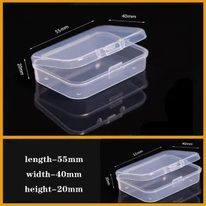 Transparent Plastic storage box Screw fishing tablets craft Compartment Case