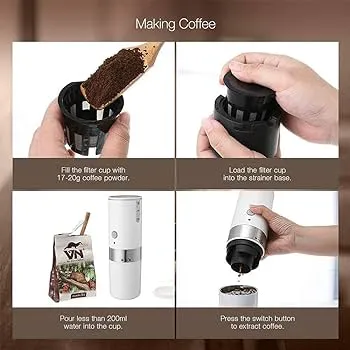 Travel Portable Espresso Capuchino coffee maker