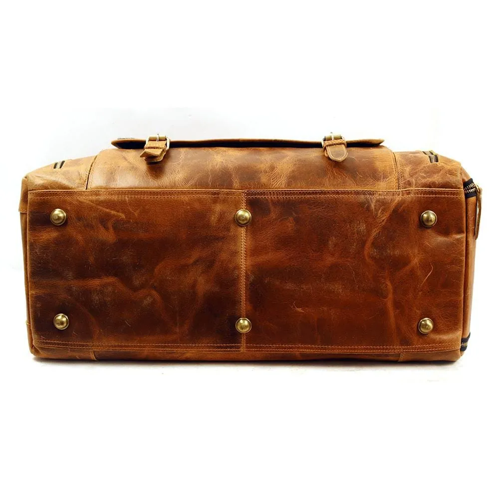 Trenton Handcrafted Cowhide Leather Duffel