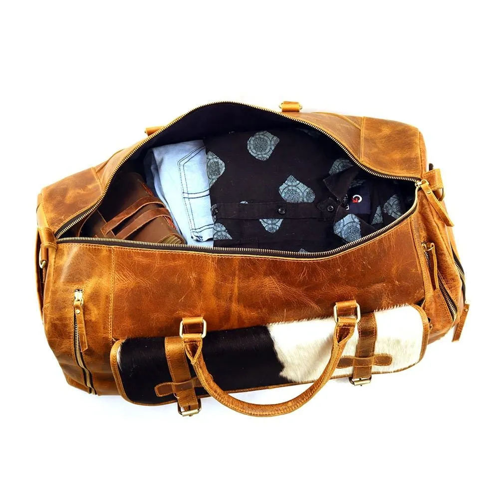 Trenton Handcrafted Cowhide Leather Duffel