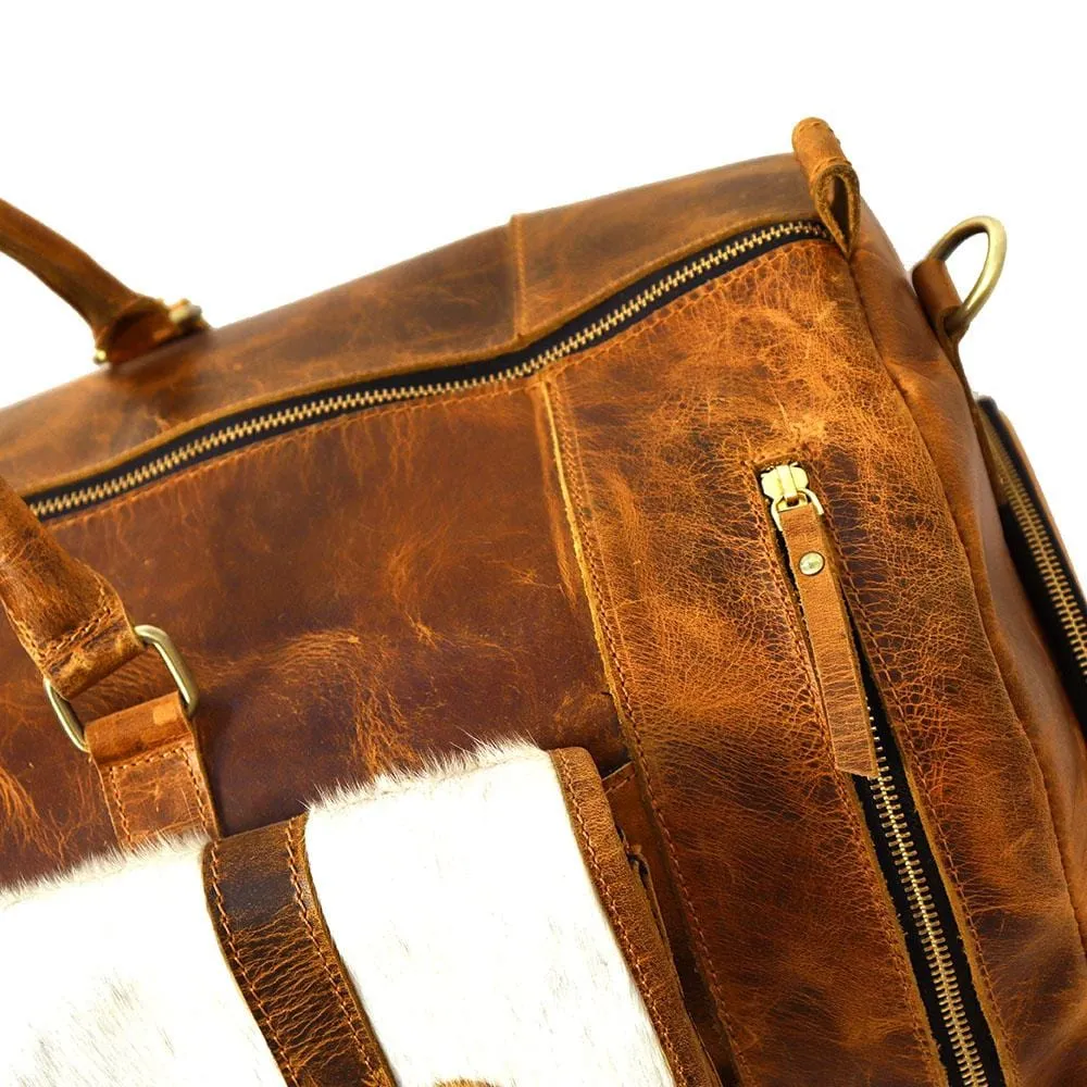 Trenton Handcrafted Cowhide Leather Duffel