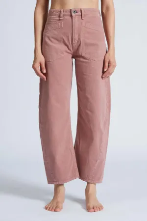 Twisted Barrel Jean | Dusty Rose