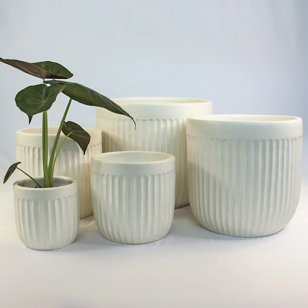 Urban Oasis Linea Pot White 300mm