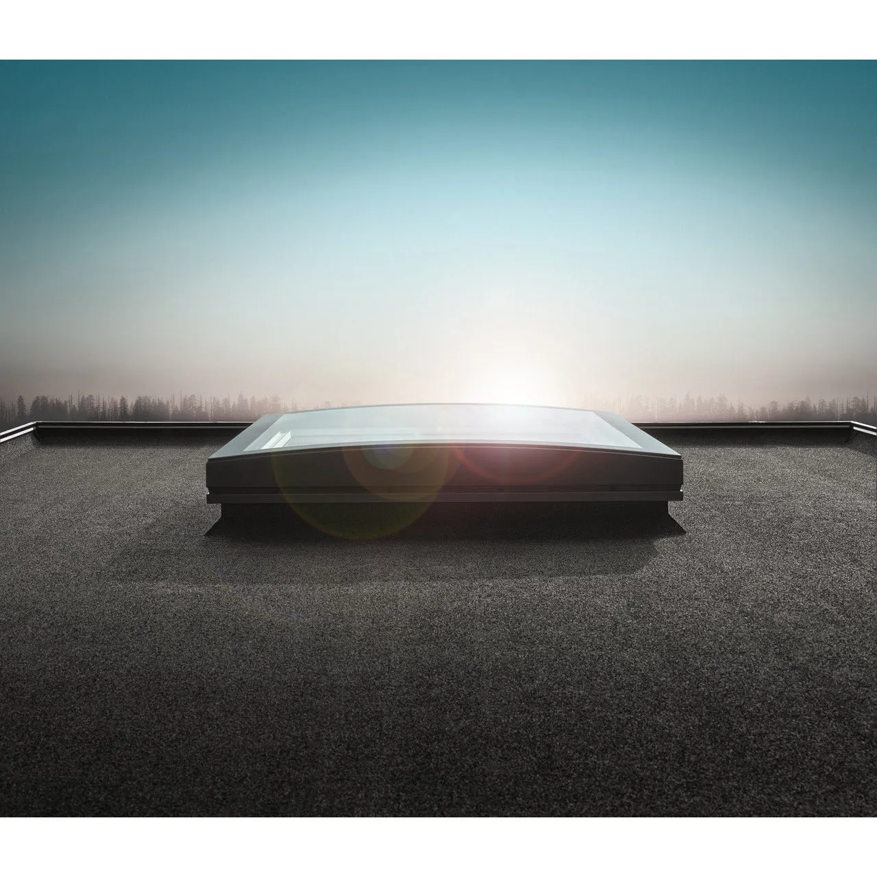 VELUX CFU 080080 1093 Fixed Curved Glass Package 80 x 80 cm (Including CFU Triple Glazed Base & ISU Curved Glass Top Cover)