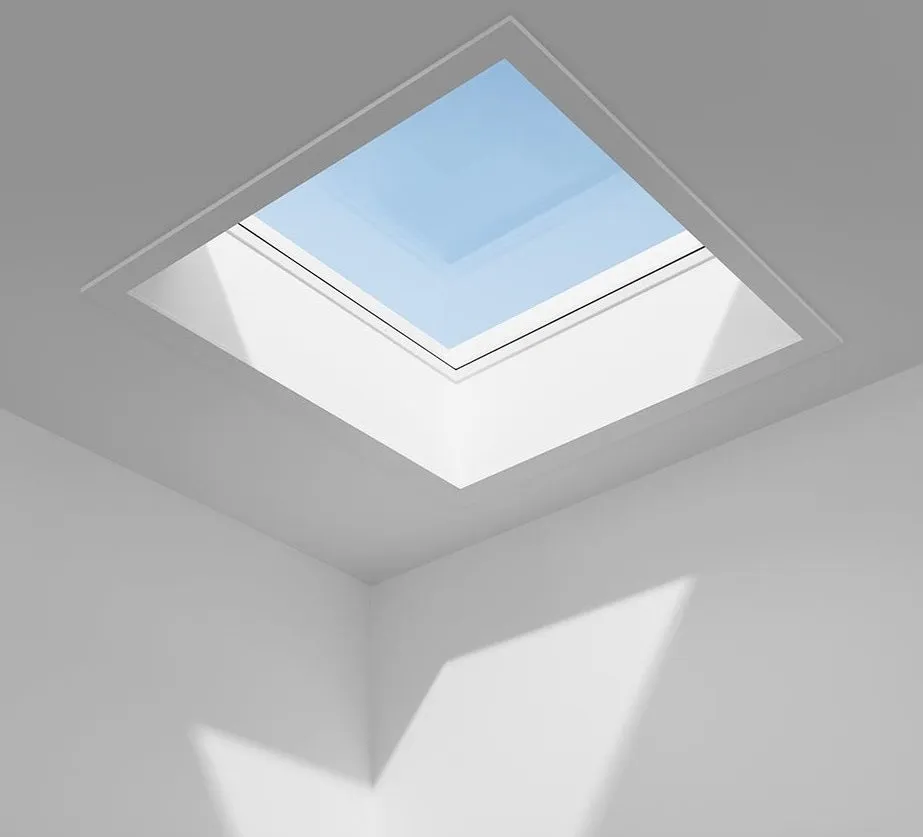 VELUX CFU 080080 1093 Fixed Curved Glass Package 80 x 80 cm (Including CFU Triple Glazed Base & ISU Curved Glass Top Cover)