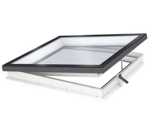 VELUX CVU 060060 S06Q SOLAR Powered Flat Glass Rooflight Package 60 x 60cm (Including CVU Double Glazed Base & ISU Flat Glass Top Cover)