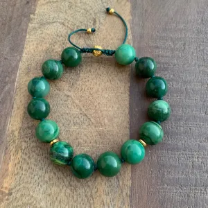Verdite Adjustable Beaded Bracelet
