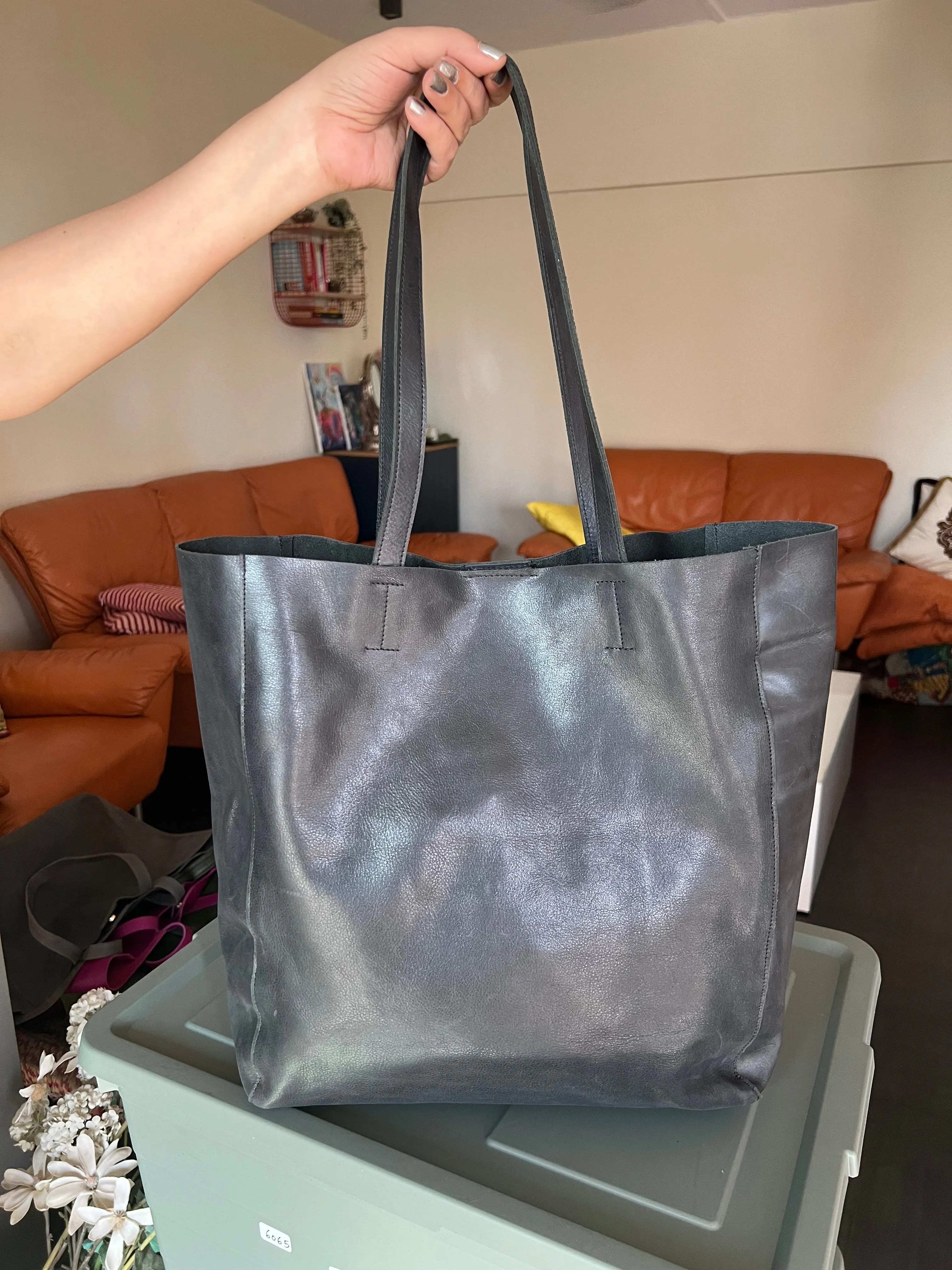 Vintage Soft Tote Leather Bag