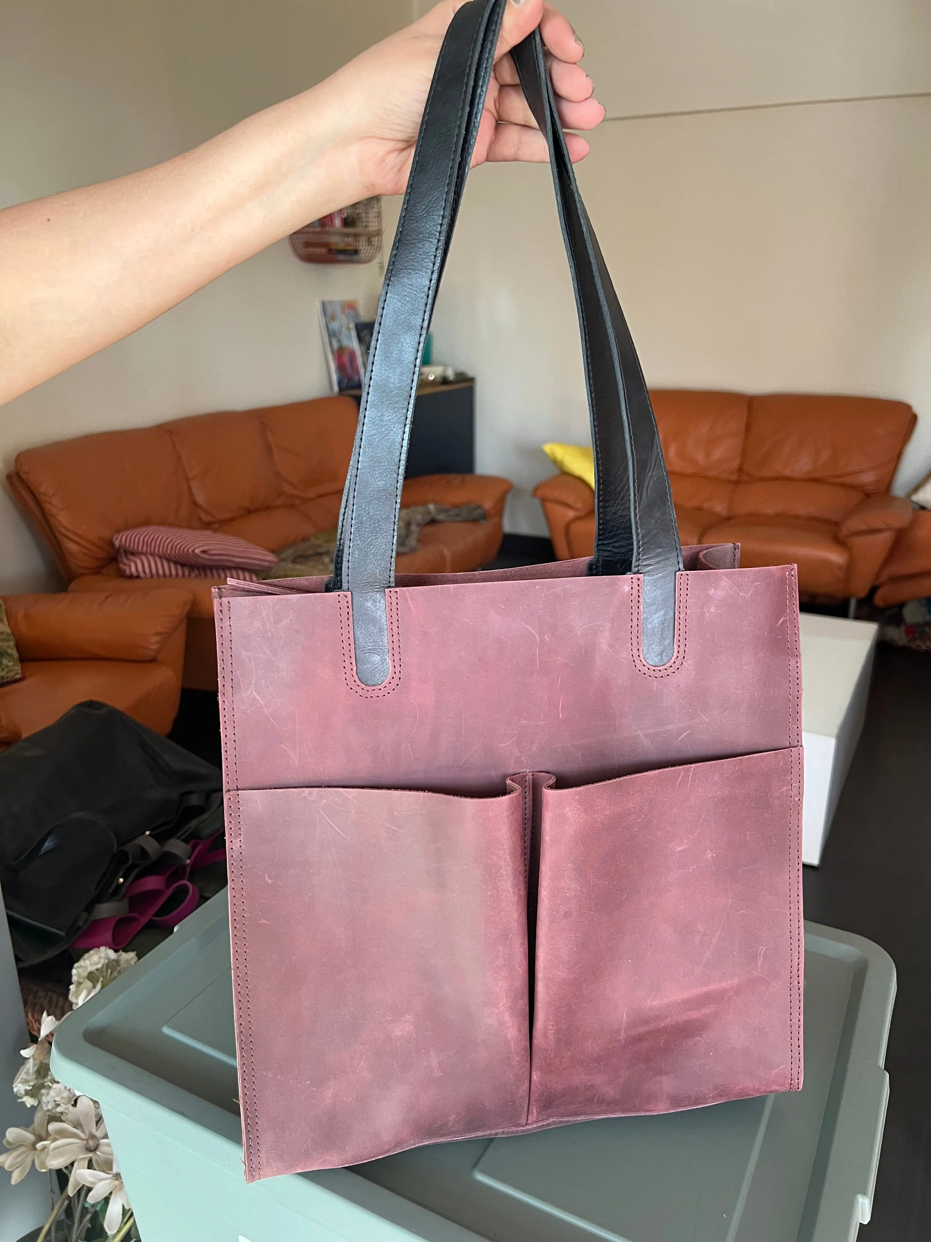 Vintage Tote Leather Bag