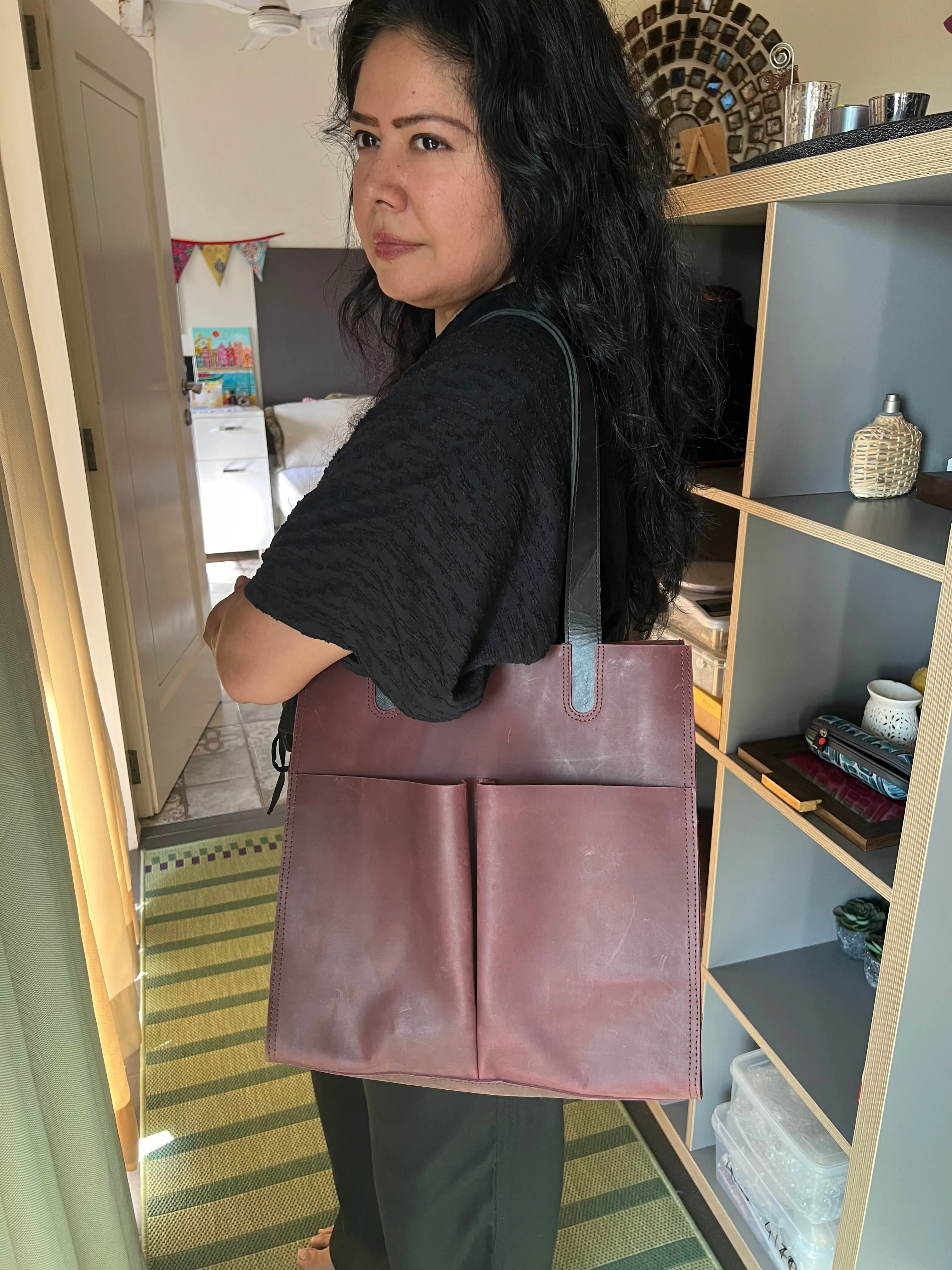 Vintage Tote Leather Bag