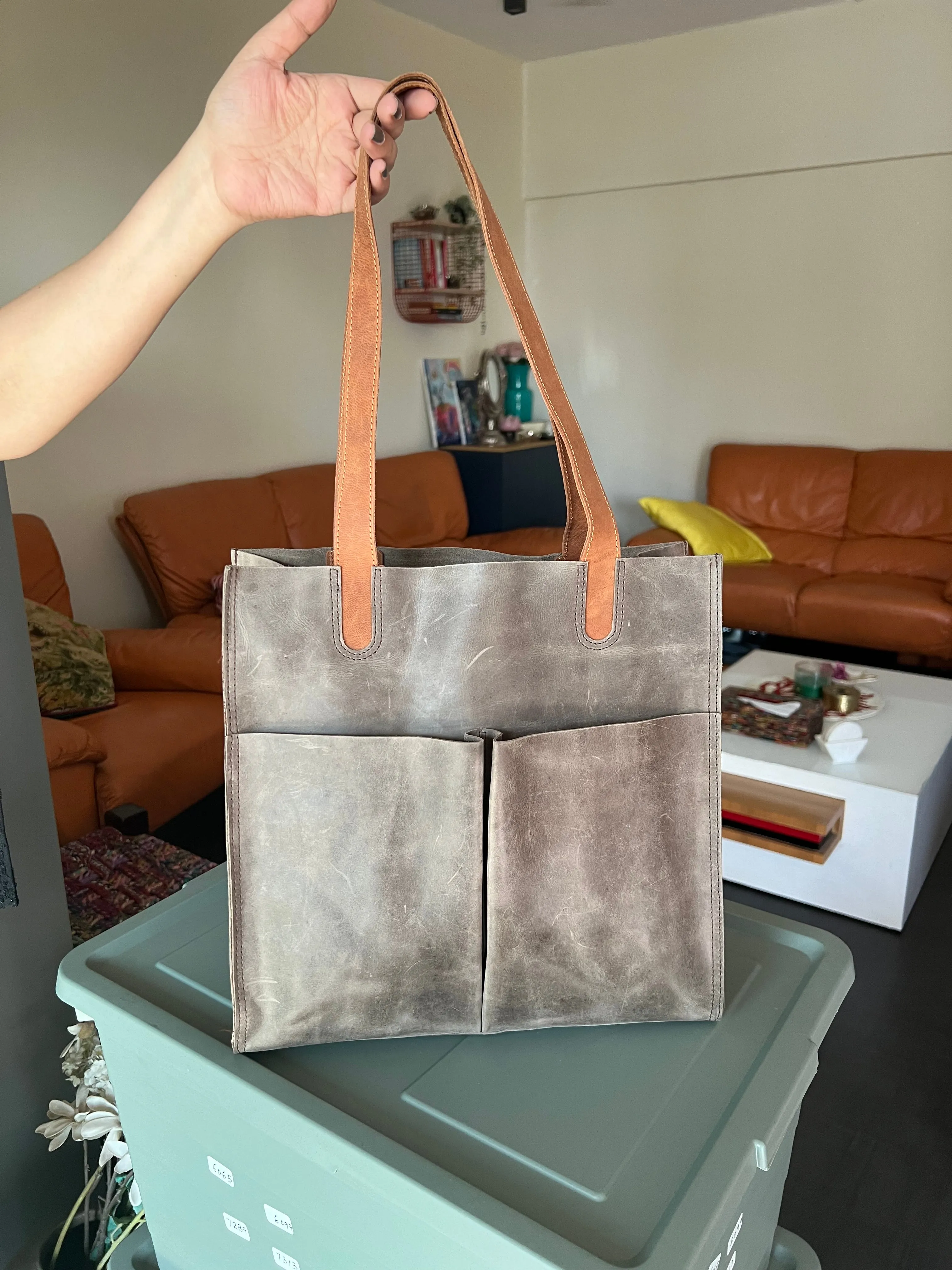 Vintage Tote Leather Bag