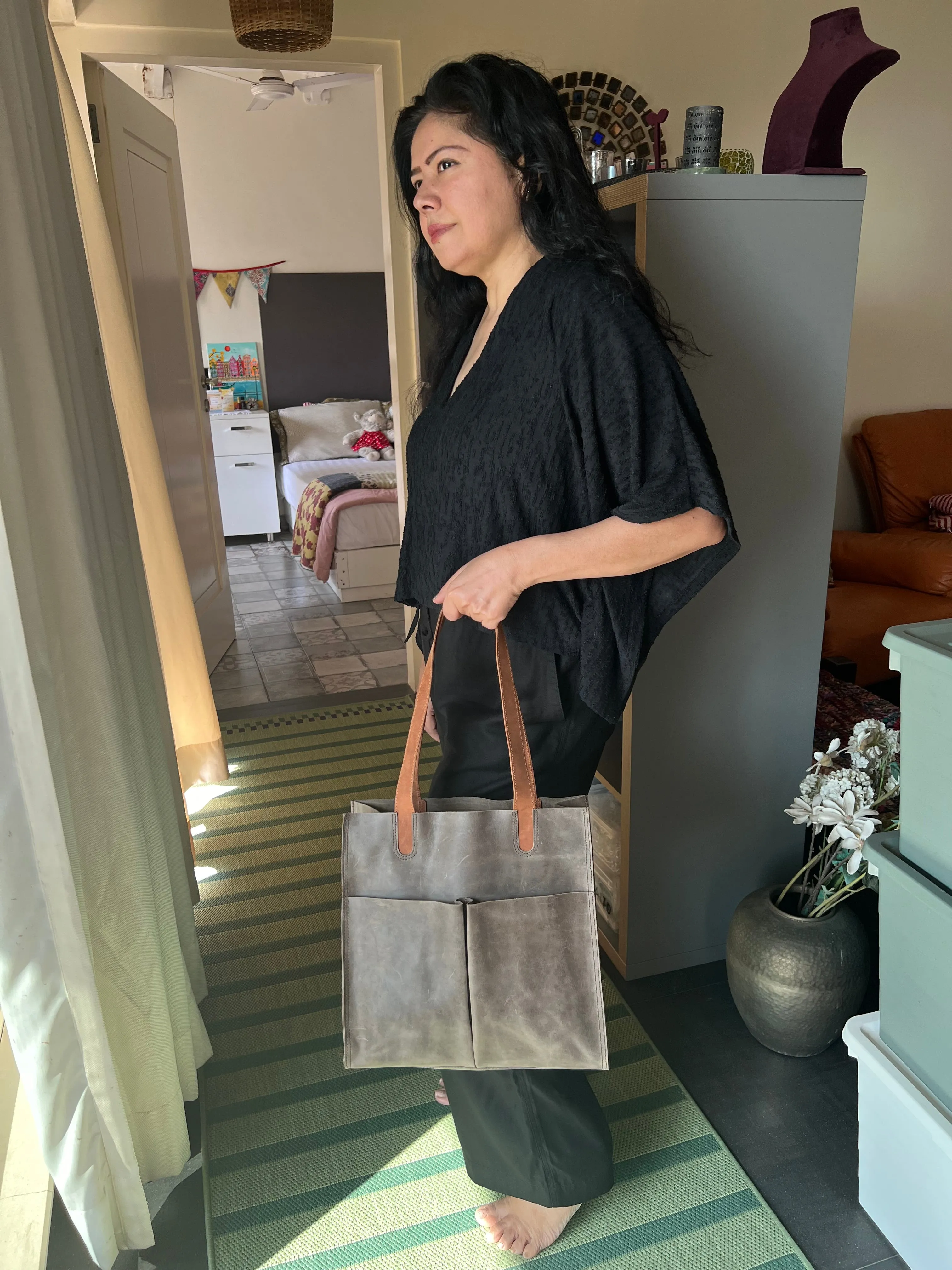 Vintage Tote Leather Bag
