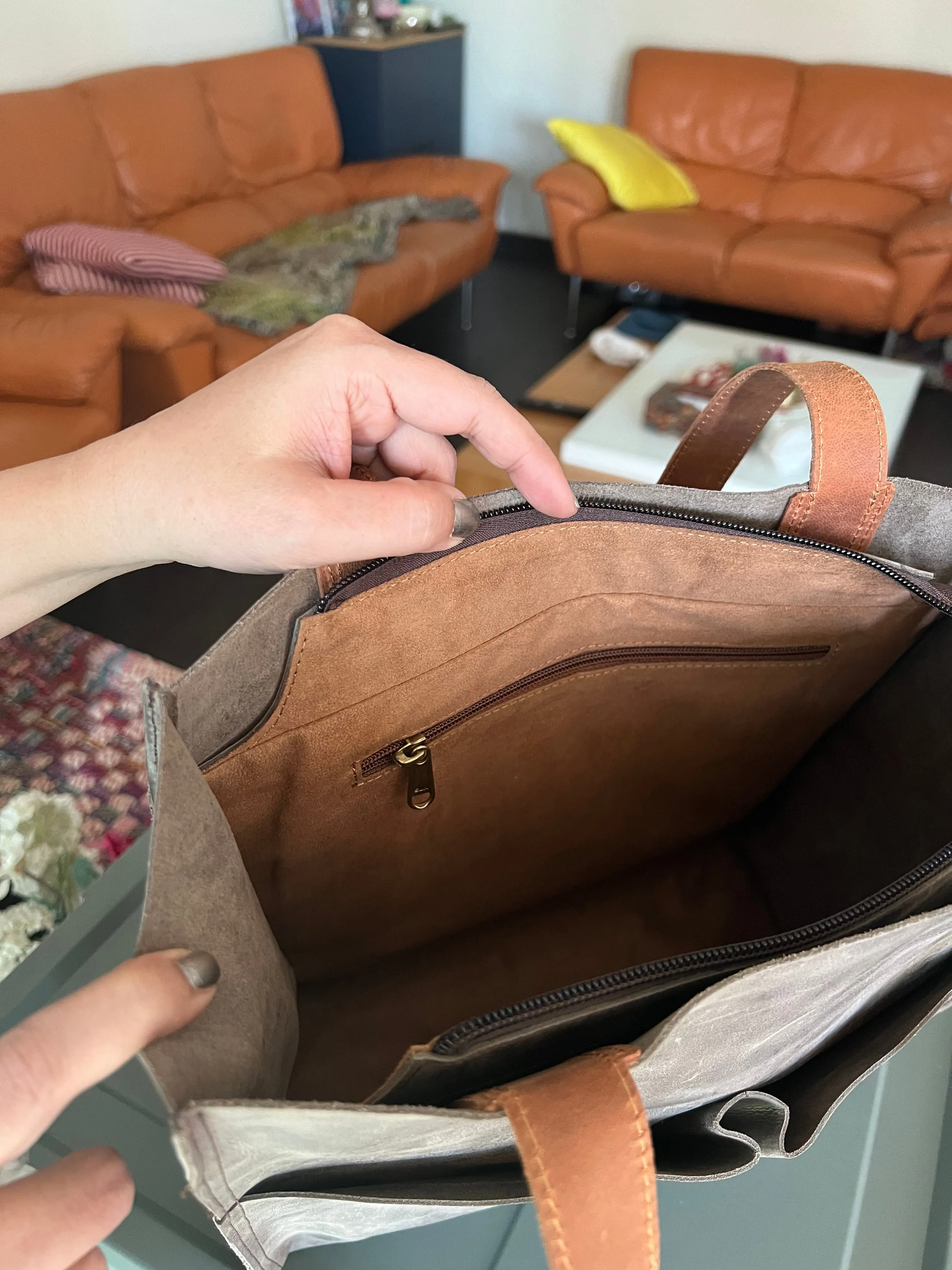 Vintage Tote Leather Bag