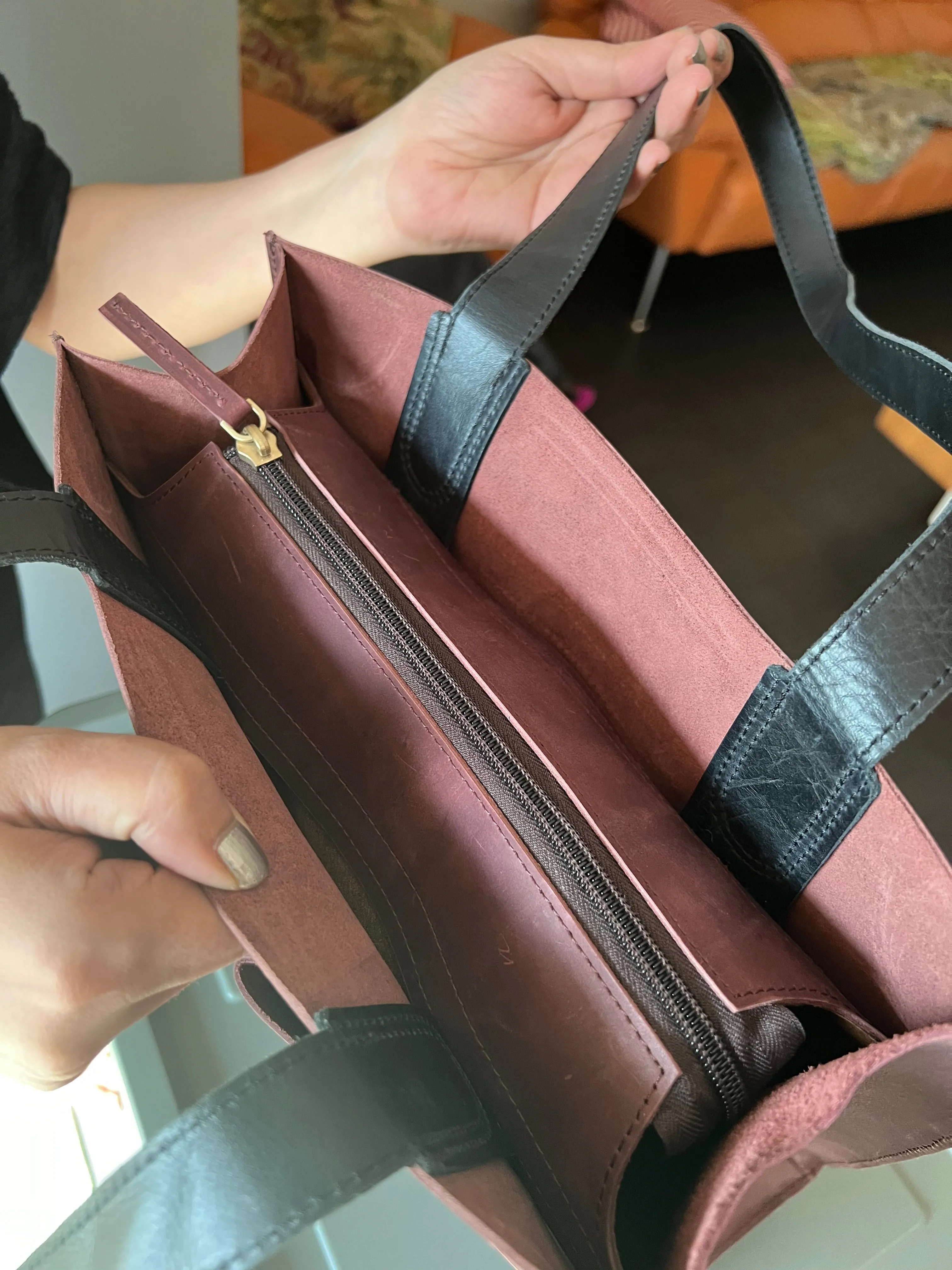Vintage Tote Leather Bag